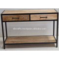 industrial console drawer table